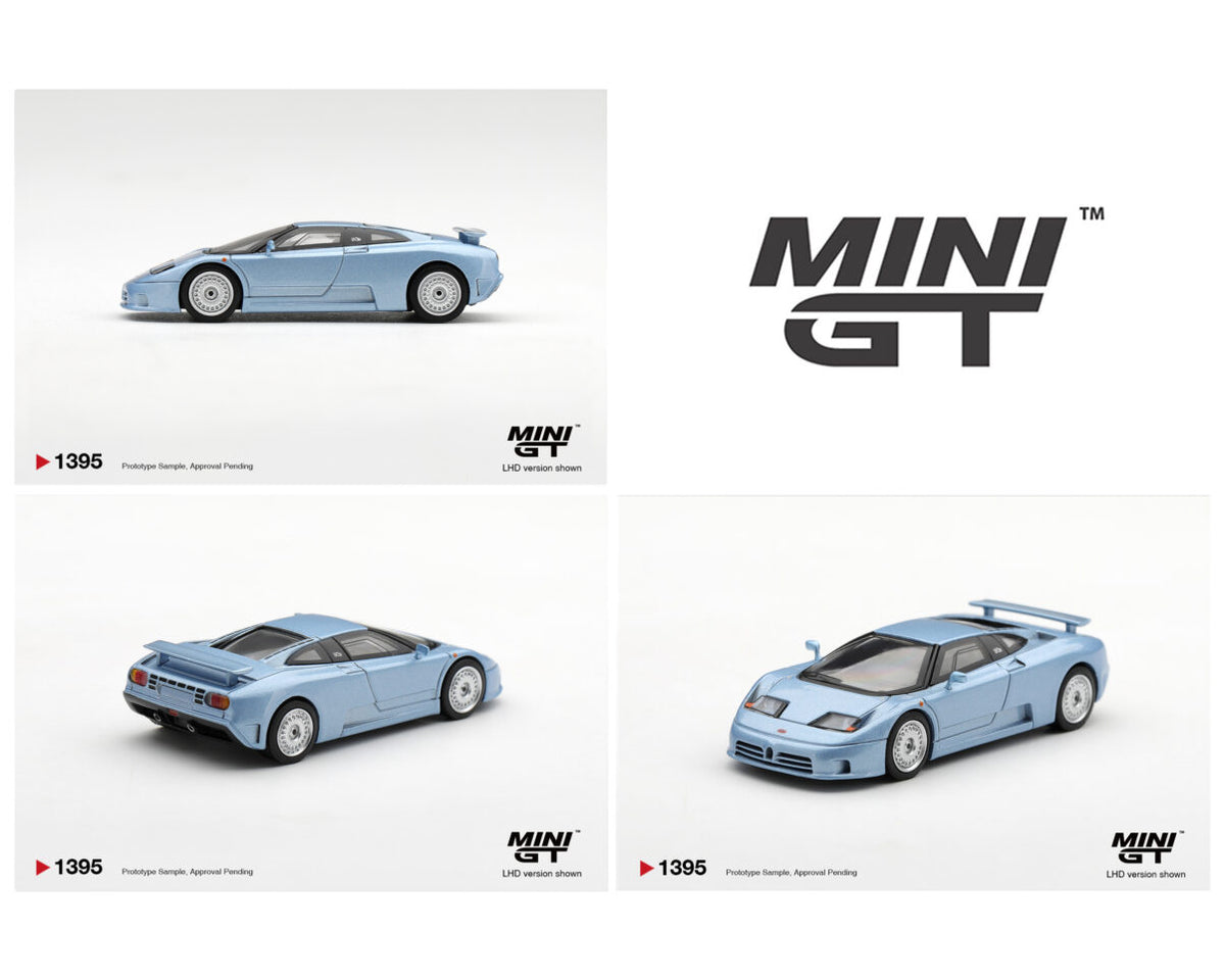 [PRE-ORDER] Mini GT Bugatti EB110 GT - Azzurro Metallizzato Mondial de l’Automobile 1992
