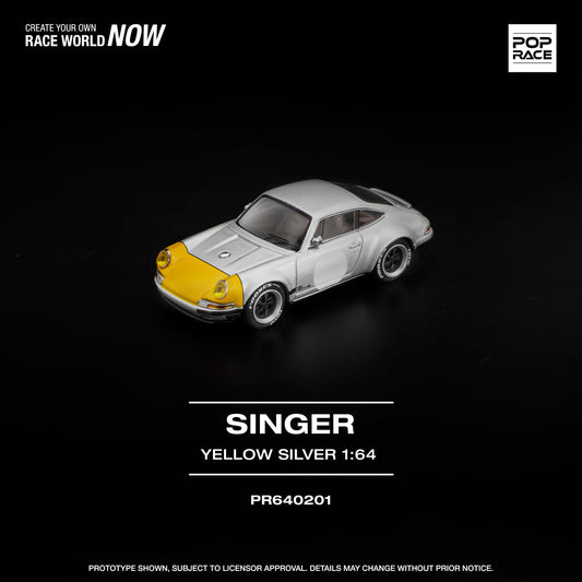 [PRE-ORDER] Pop Race Singer 911 SCCS Homage - YELLOW/SILVER