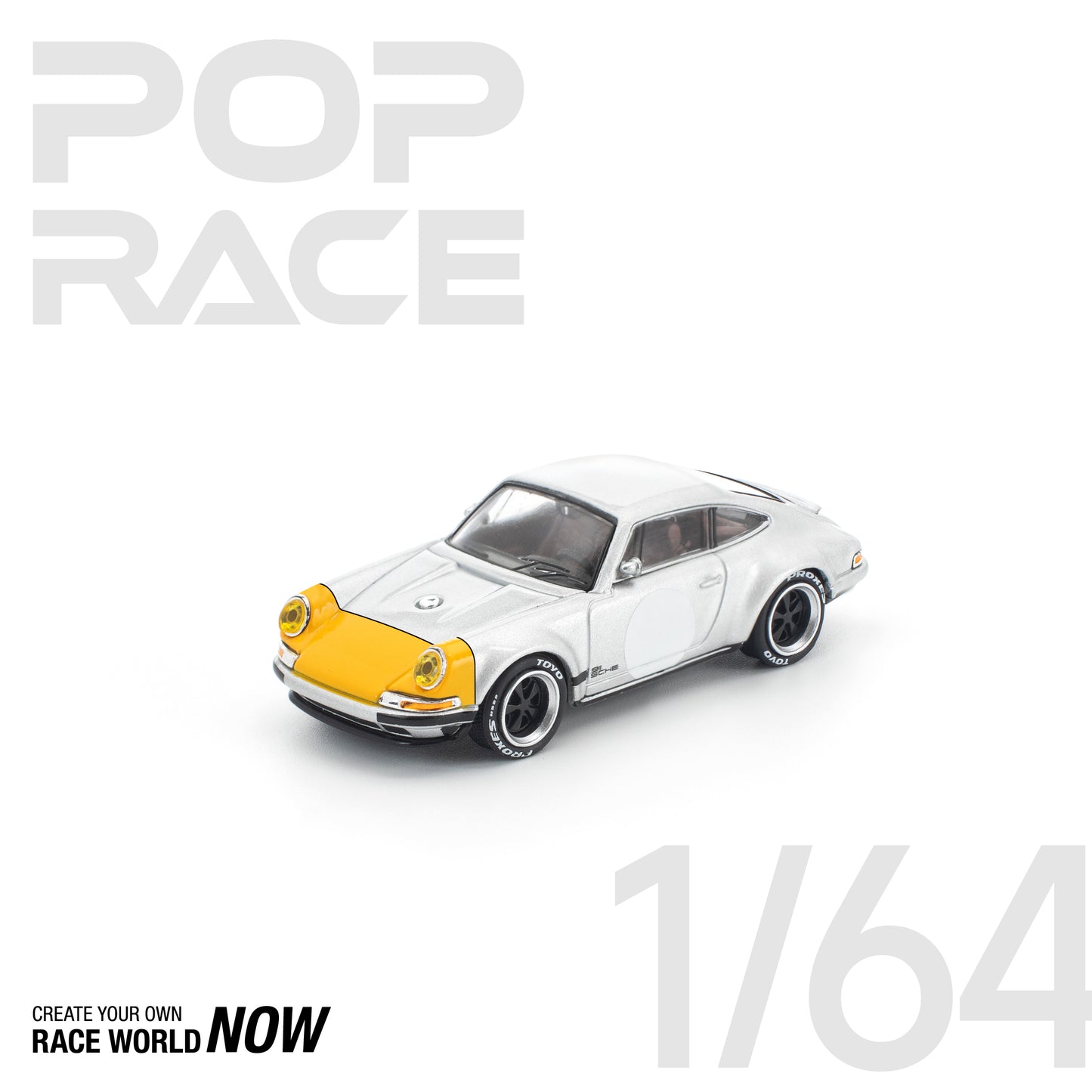 [PRE-ORDER] Pop Race Singer 911 SCCS Homage - YELLOW/SILVER