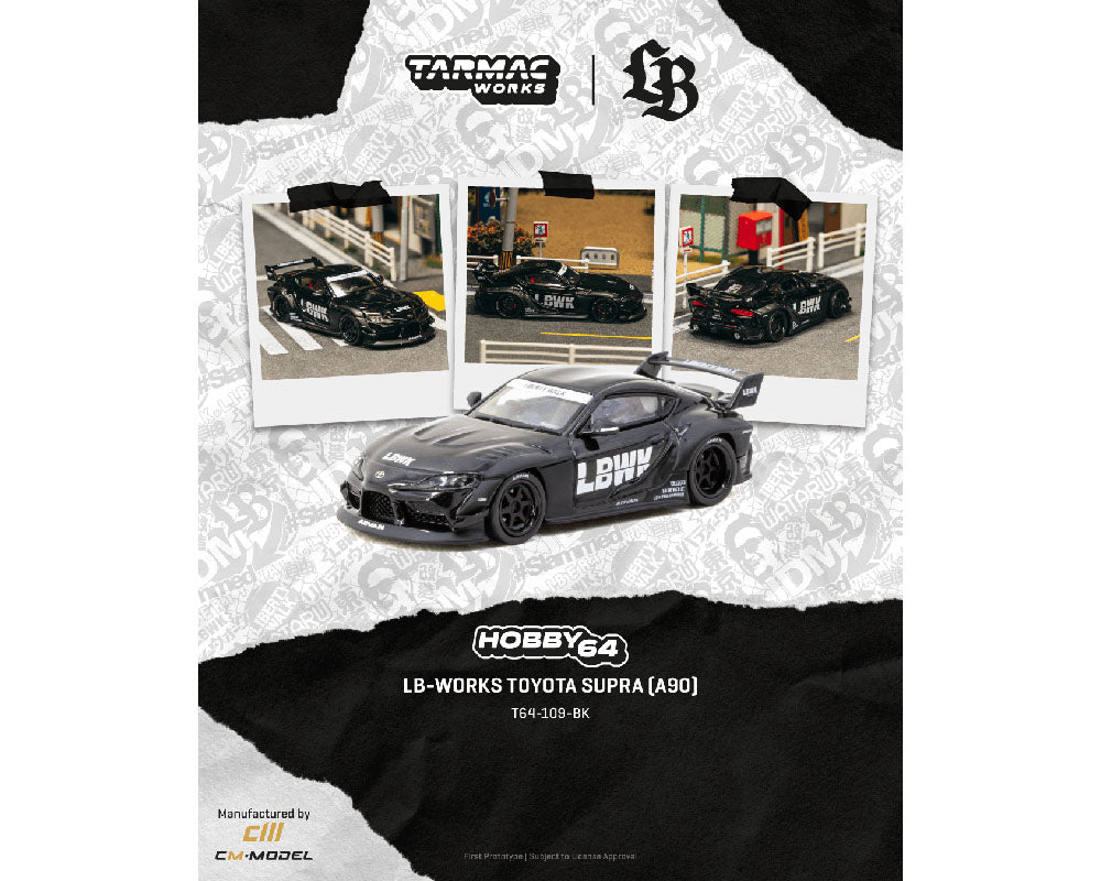 [PRE-ORDER] Tarmac Works LB-WORKS Toyota Supra (A90) – Black