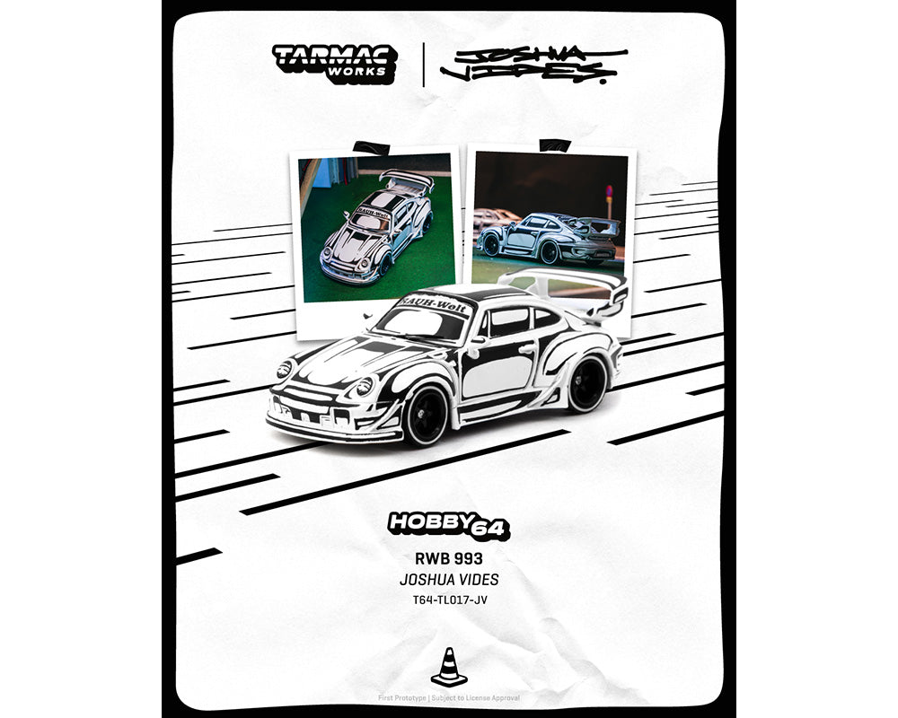 [PRE-ORDER] Tarmac Works 1:64 RWB 993 – Designed by JOSHUA VIDES