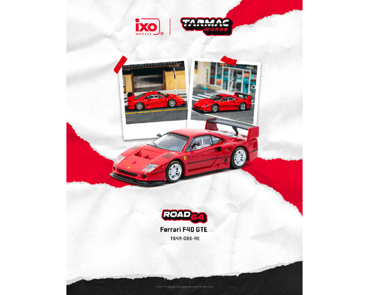 [PRE-ORDER] Tarmac Works Ferrari F40 GTE - Red