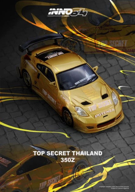 [Thailand Exclusive] Inno64 Top Secret Thailand Nissan 350Z - Gold