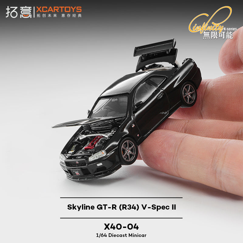 [PRE-ORDER] XCARTOYS Skyline GT-R R34 V-Spec II - Black