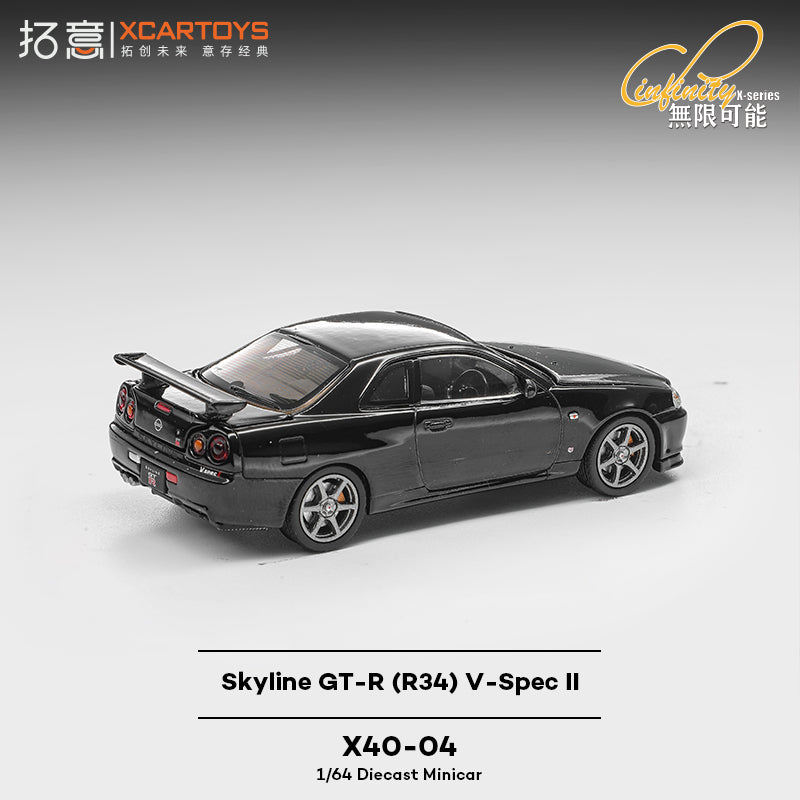 [PRE-ORDER] XCARTOYS Skyline GT-R R34 V-Spec II - Black