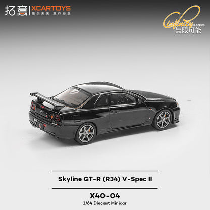 [PRE-ORDER] XCARTOYS Skyline GT-R R34 V-Spec II - Black