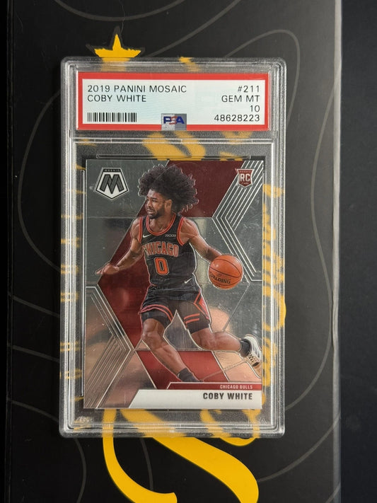PSA 10 2019 Panini Mosaic Coby White #211