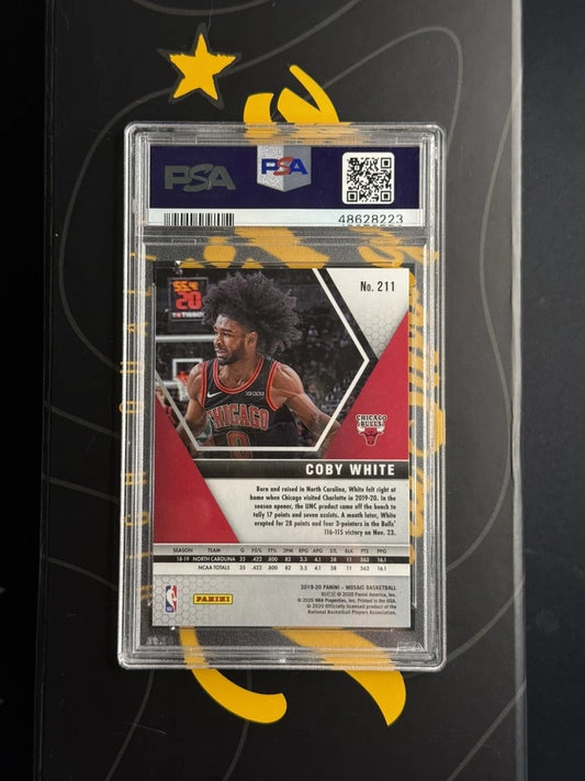 PSA 10 2019 Panini Mosaic Coby White #211