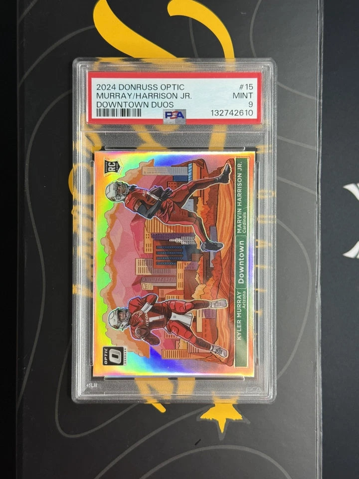 PSA 9 Downtown Duos 2024 Panini Donruss Optic Kyler Murray Marvin Harrison Jr #15