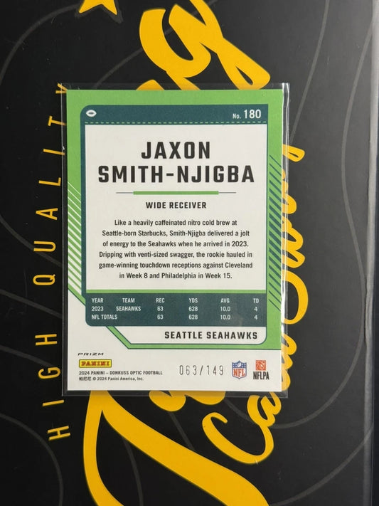 Jaxon Smith-Njigba 2024 Optic Flex Emoji #180 /149