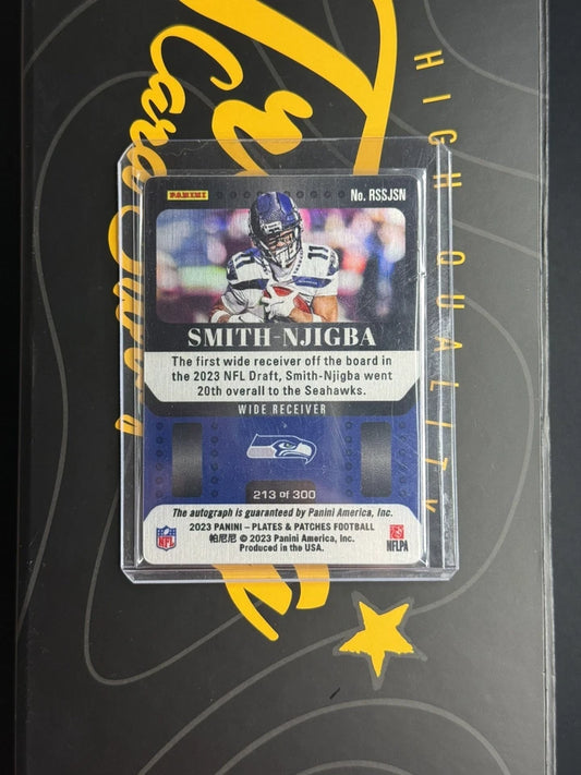 2023 Panini Plates and Patches Jaxon Smith-Njigba Steel Signatures /300