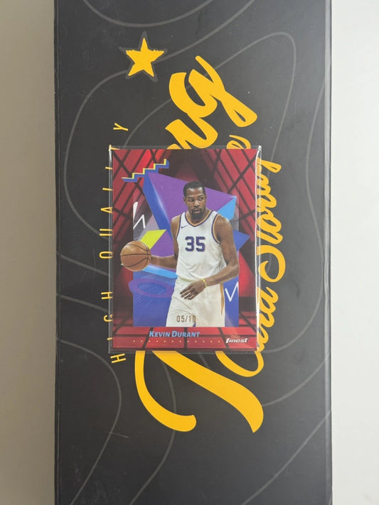 2024-25 Topps Finest Kevin Durant Red Black Geometric Refractor /10