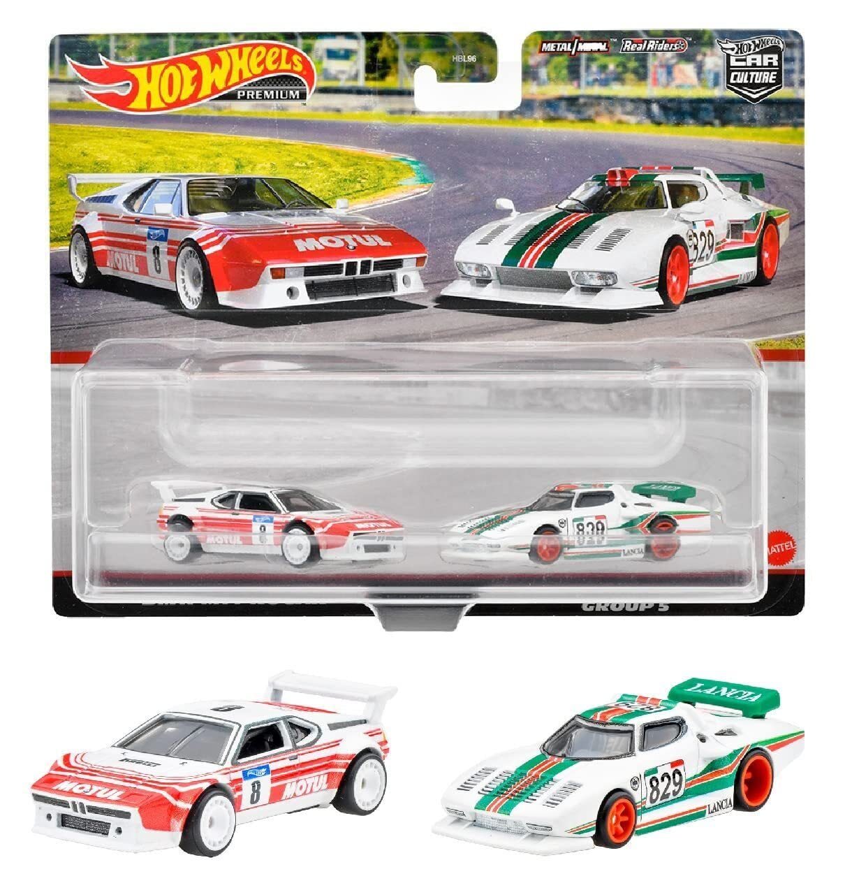 Hot Wheels Premium Car Culture 2 Pack BMW M1 Procar & Lancia Stratos Group 5