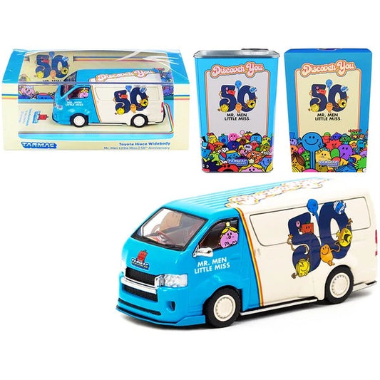 Tarmac Works Toyota Hiace Widebody - 50th Anniversary Oil Can Mr. Men Little Miss