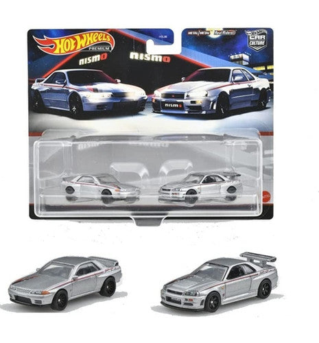 Hot Wheels Premium Car Culture 2 Pack Nissan Skyline GT-R (BNR32) & Nissan Skyline GT-R (BNR34)