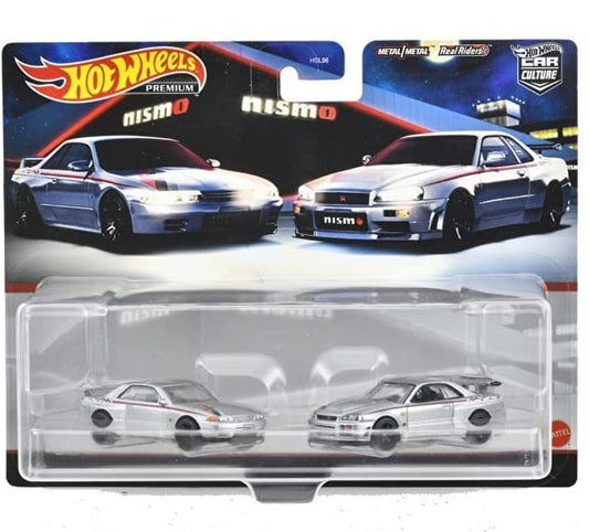 Hot Wheels Premium Car Culture 2 Pack Nissan Skyline GT-R (BNR32) & Nissan Skyline GT-R (BNR34)