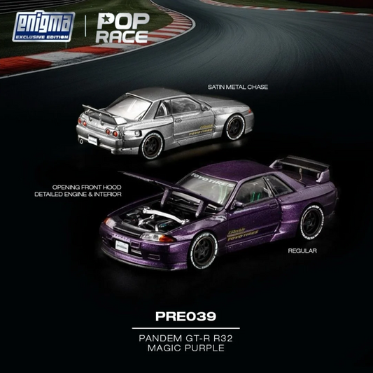 [PRE-ORDER] Pop Race x Enigma Exclusive Pandem GT-R R32 - Magic Purple