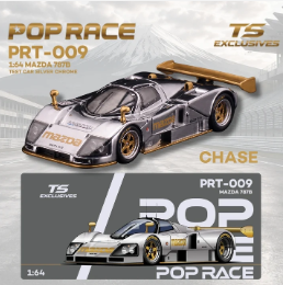 [PRE-ORDER] Pop Race x TS Exclusives Mazda 787B Test Car - Silver Chrome