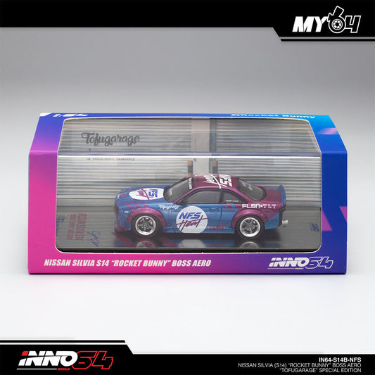 INNO64 x Tofugarage Nissan Silvia S14 Rocket Bunny Boss Aero