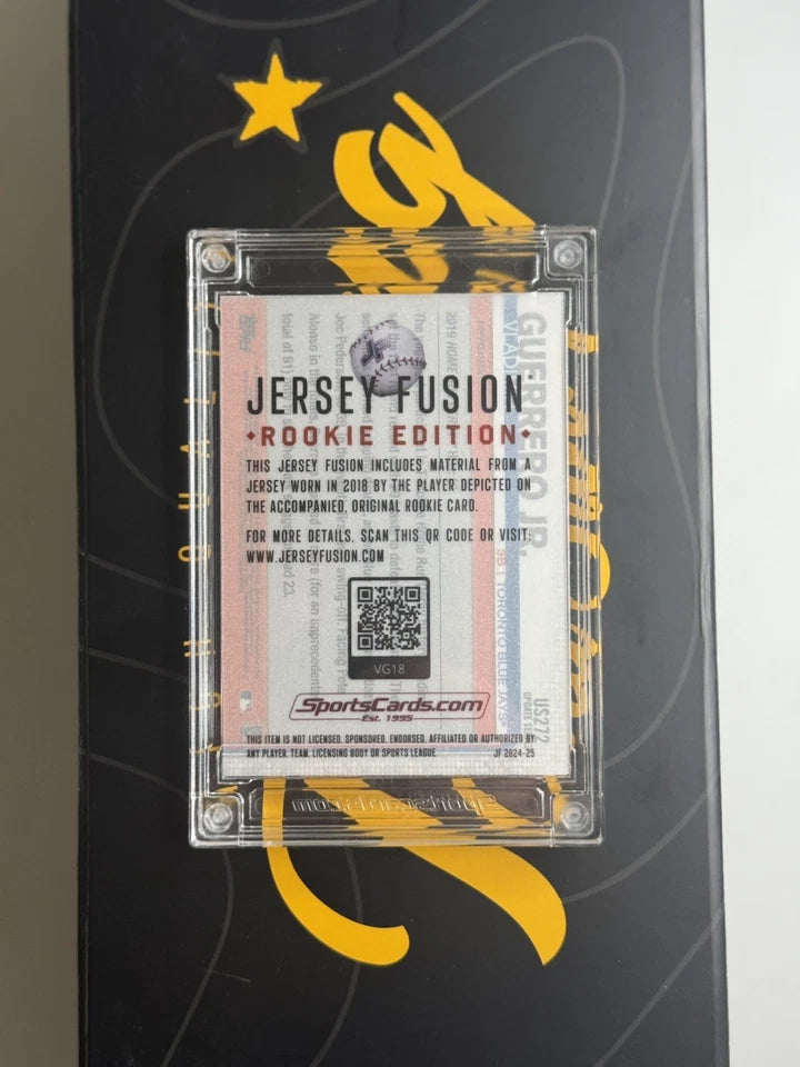 Jersey Fusion Vladimir Guerrero Jr. Game-Used Jersey Relic #/50