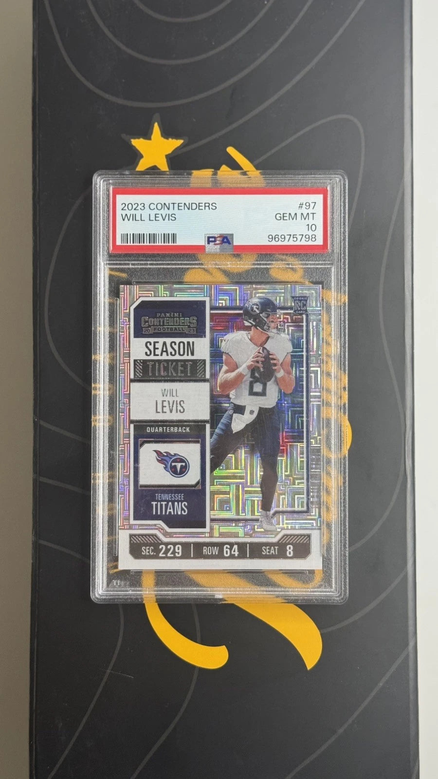 PSA 10 GEM MT 2023 Contenders Will Levis Season Ticket Rookie RC #97
