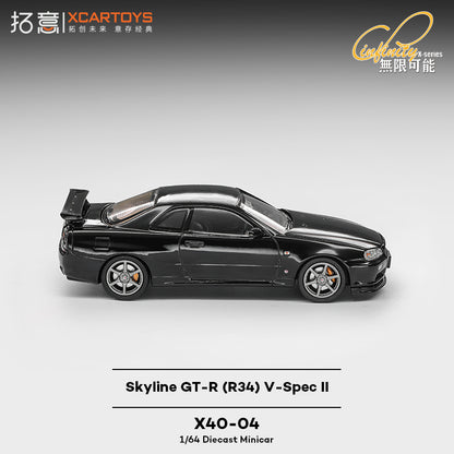 [PRE-ORDER] XCARTOYS Skyline GT-R R34 V-Spec II - Black